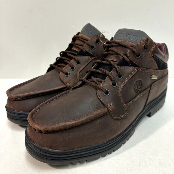 NWOT Timberland Heritage Boot GORE-TEX Membrane Moc Toe Brown US 12 Wide - Picture 2 of 10